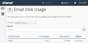 How to Fix Default Email Account Space Miscalculation in cPanel?